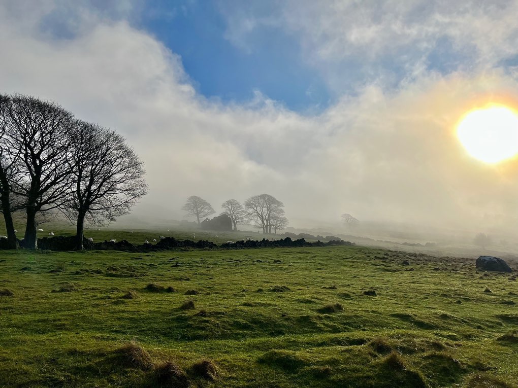 Foggy hills.wishing everyone a great new year.. leek, staffordshire,uk, sent by toppiker60