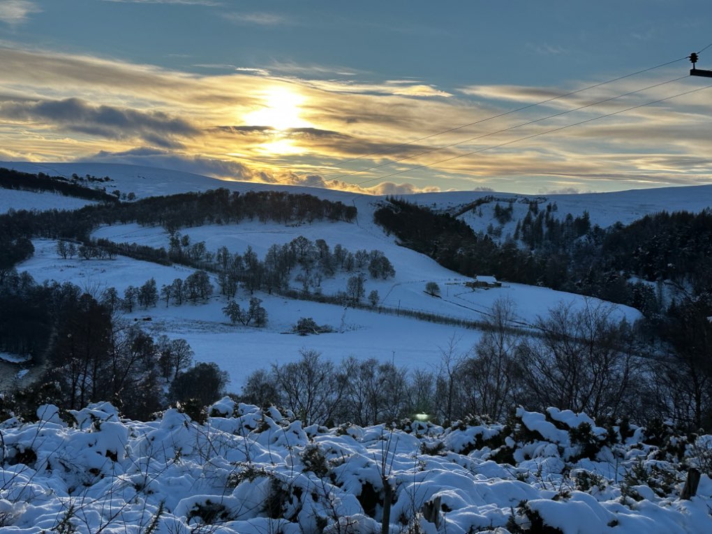 Tomintoul, Scotland, Snow...