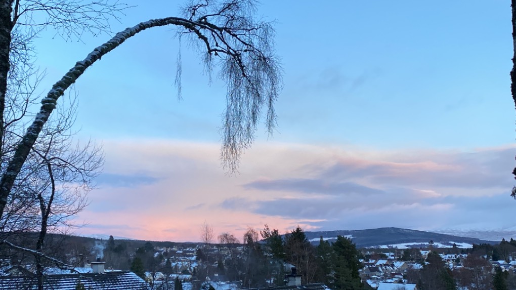 Grantown on Spey, Highlands, The fire’s on! ...