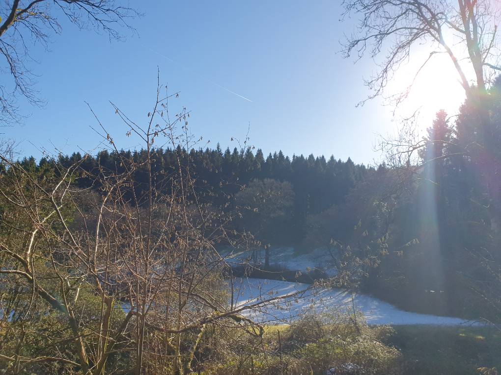 Rudry, Caerphilly, Winter sunshine...