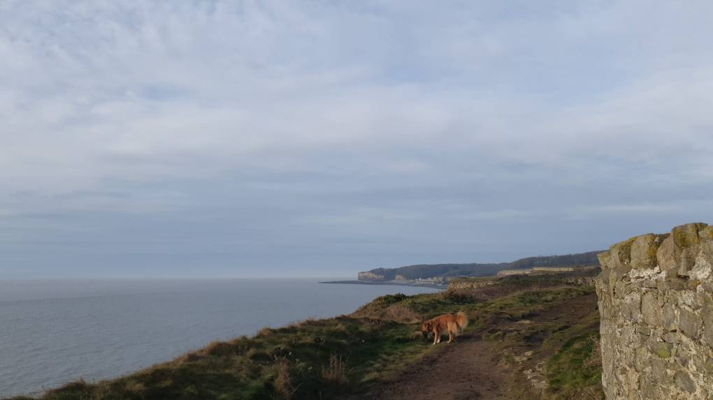 Llantwit Major, Vale of Glamorgan, Winter's day, looking out to sea...