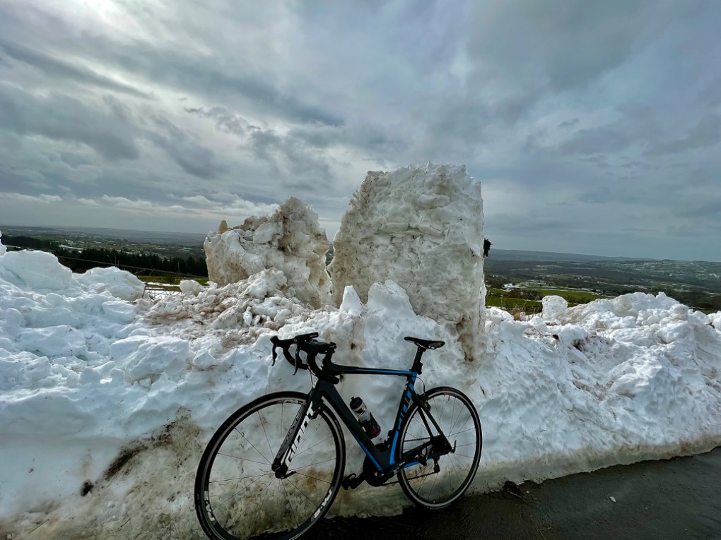leek, staffordshire, Warm day but the bergs are still there.....