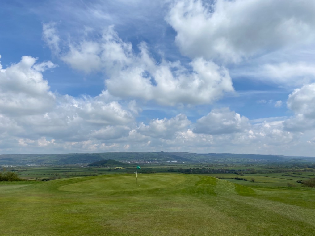 Cheddar, , Glorious at Isle of Wedmore golf club, but showers lurking...