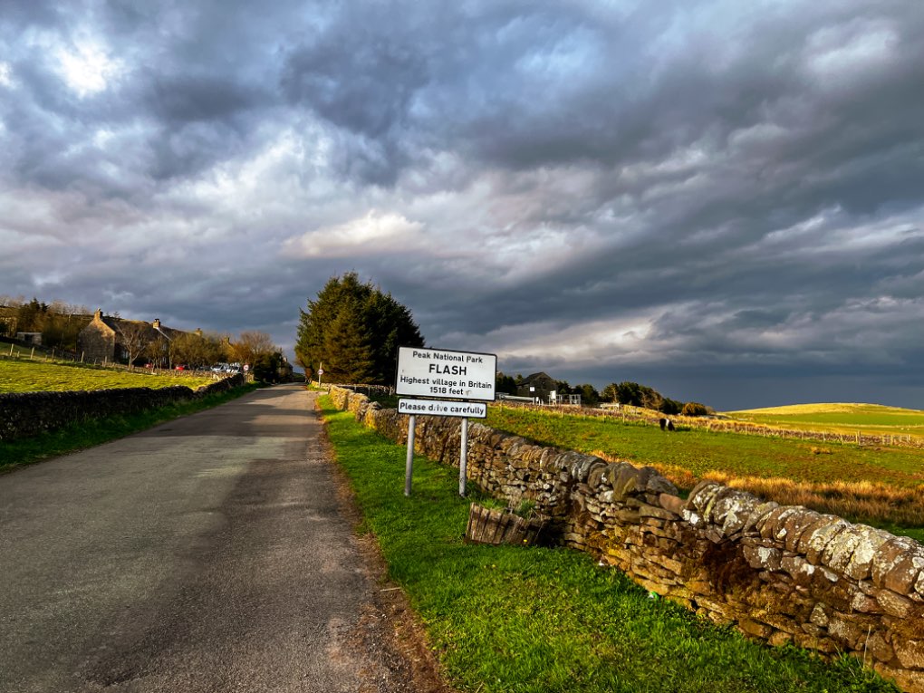 leek, staffordshire, Showers skirting the area .....
