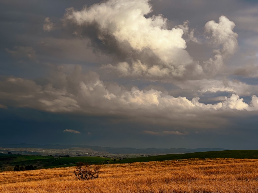 leek, staffordshire, Evening showers passing by....