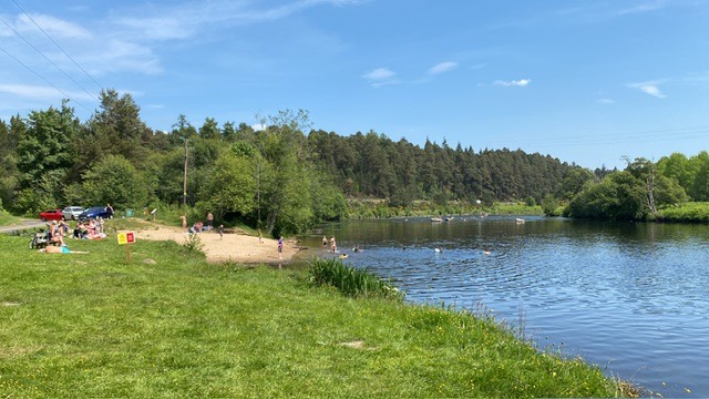 Grantown on Spey, Moray, The ‘bathing pool’ on the Spey...