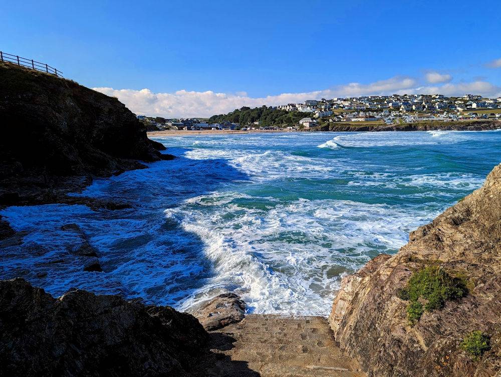 Polzeath, Cornwall, Looking towards Polzeath...