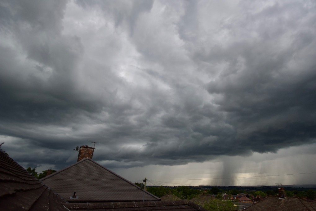 leek, staffordshire, Storms approaching from the welsh border.....