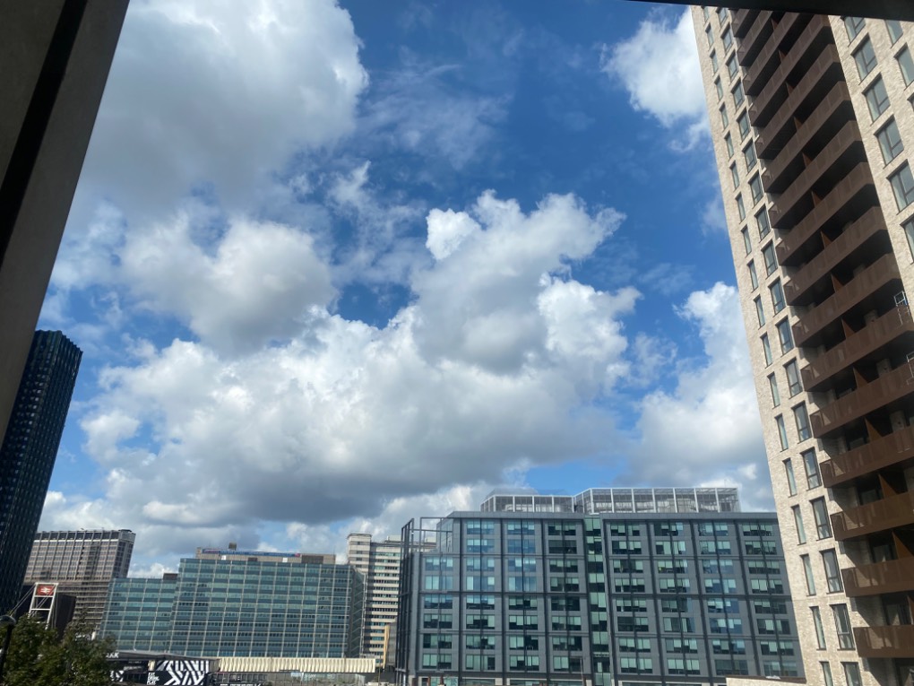 Croydon, , Large cumuliform clouds from my office window, Croydon...