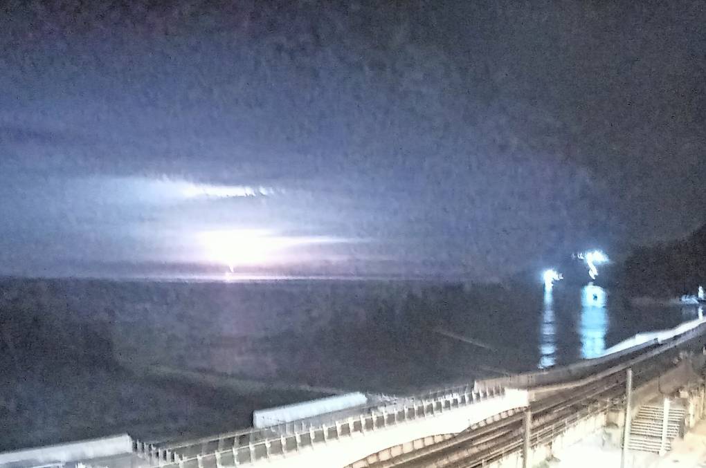 Bridgwater, Somerset, Watching Coast Cam in Dawlish  Railway station via YouTube livestream and b...