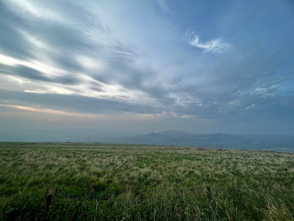 leek, staffordshire, Very humid evening cycle ride managed to miss all the storms around the are...