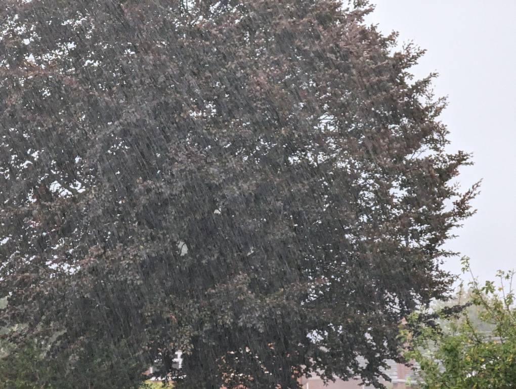 Berkhamsted, Hertfordshire, Hammering down with rain in October. ...