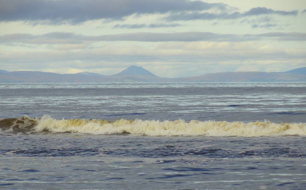 Forres, Moray, View to NW across Moray Firth from Findhorn, after the storm had passed, 9t...