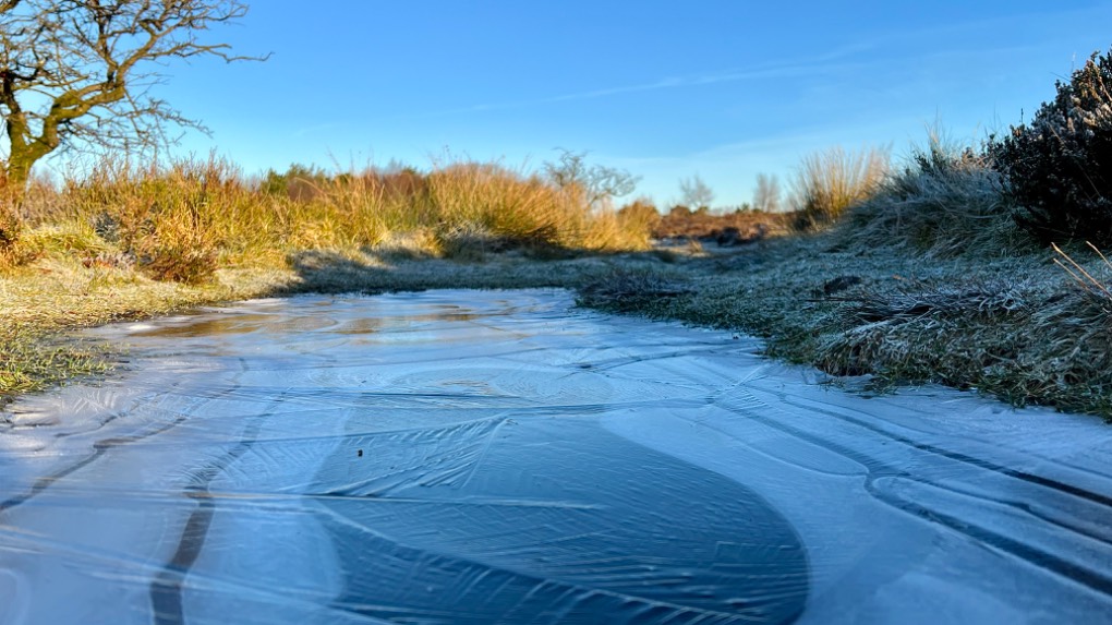 Leek, Staffordshire, Frozen ground ,much better than the mud though....