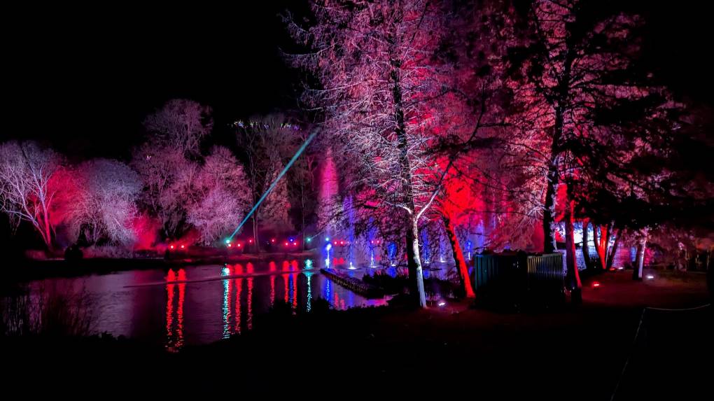 Blenheim Palace, , Blenheim Palace Christmas light trail 2...