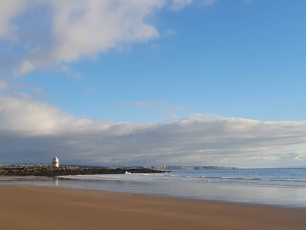 Newton Beach, Bridgend, Sunny mild winter's day...
