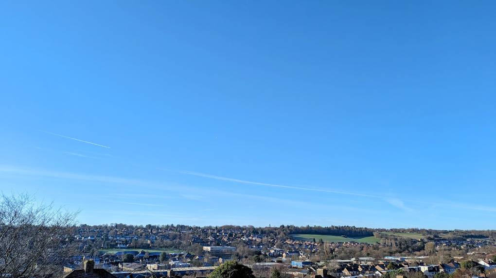Berkhamsted, Herts, Cold and sunny January day...