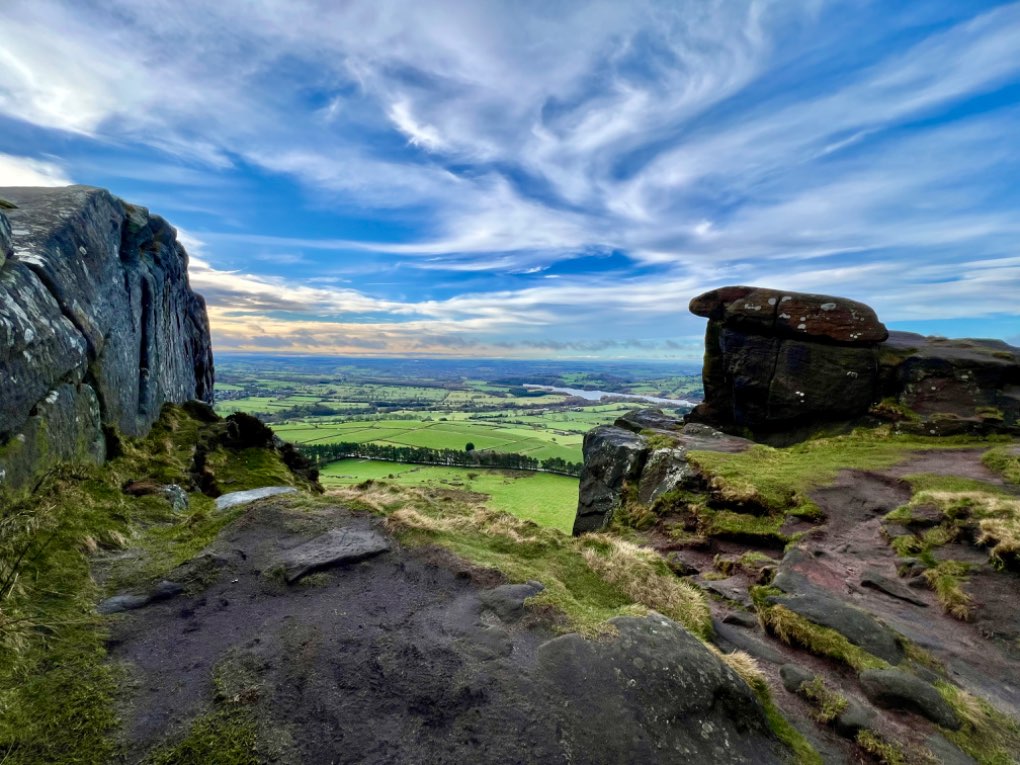 leek, staffordshire, Mild morning on the Roaches today .....
