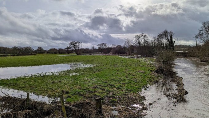 Water logged fields near Hampton in Arden. Posted by Brian Gaze
