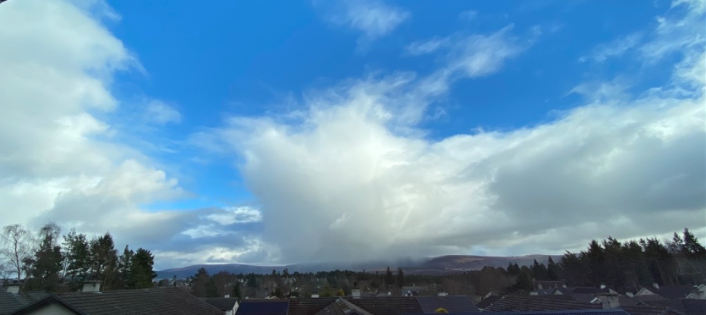 Grantown on Spey, Moray, Nice shower on the Cromdale Hills...