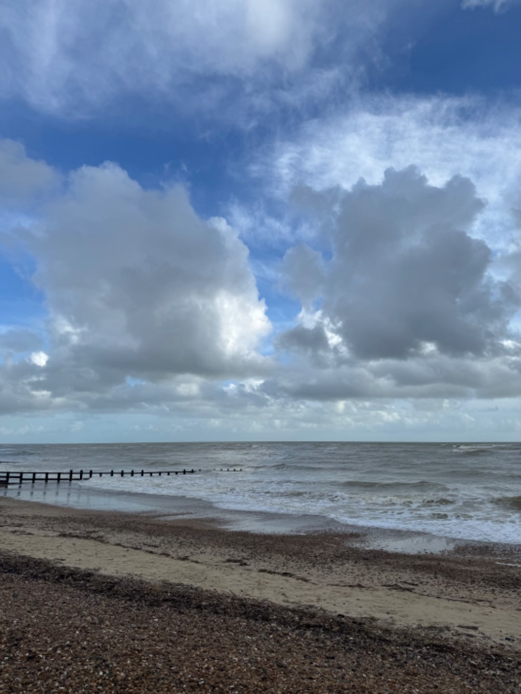 , West Sussex, A very blustery, bleak and showery Littlehampton ...
