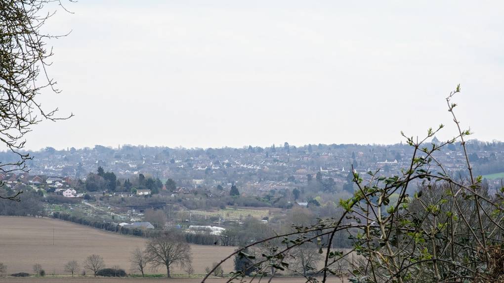 Berkhamsted, Herts, Looking across Berkhamsted from Norcott Hill...