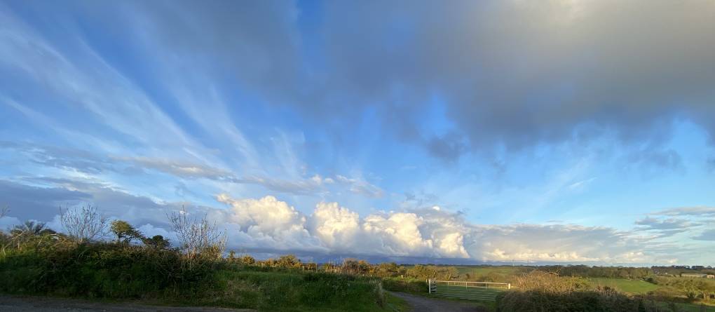 Mabe, Cornwall, Stormy weather incoming, on the horizon...