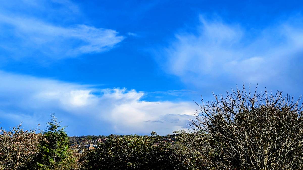 , , Showery conditions....