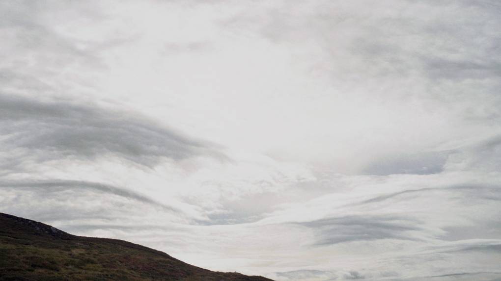 Tomintoul, Nairn/Aberdeen, Wave clouds, Nth of Carirngorms, summer 2004, old film pic...