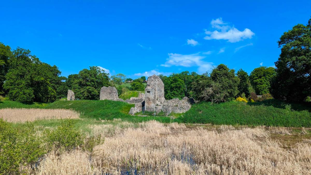 Berkhamsted, Herts, Berkhamsted Castle on a fine May day...