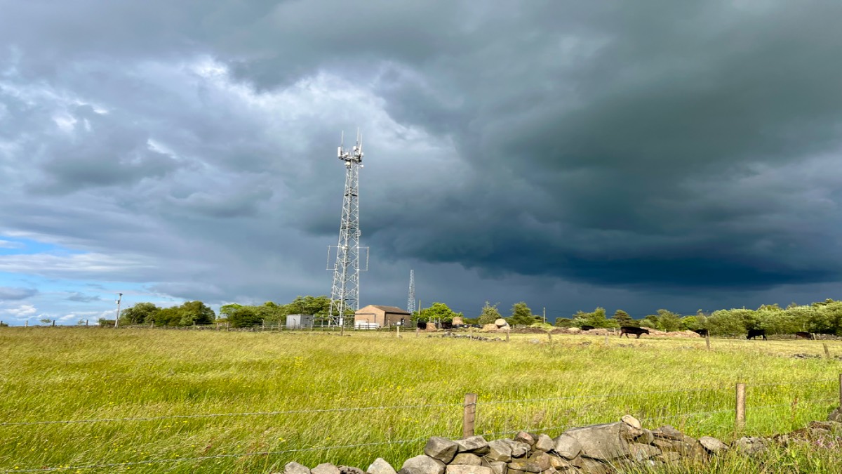 leek, staffordshire, Heavy shower passing by.....