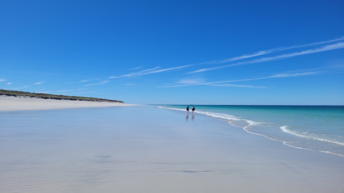 , , Tuesday 9 July, Outer Hebrides - grandkids on a “secret” beach...