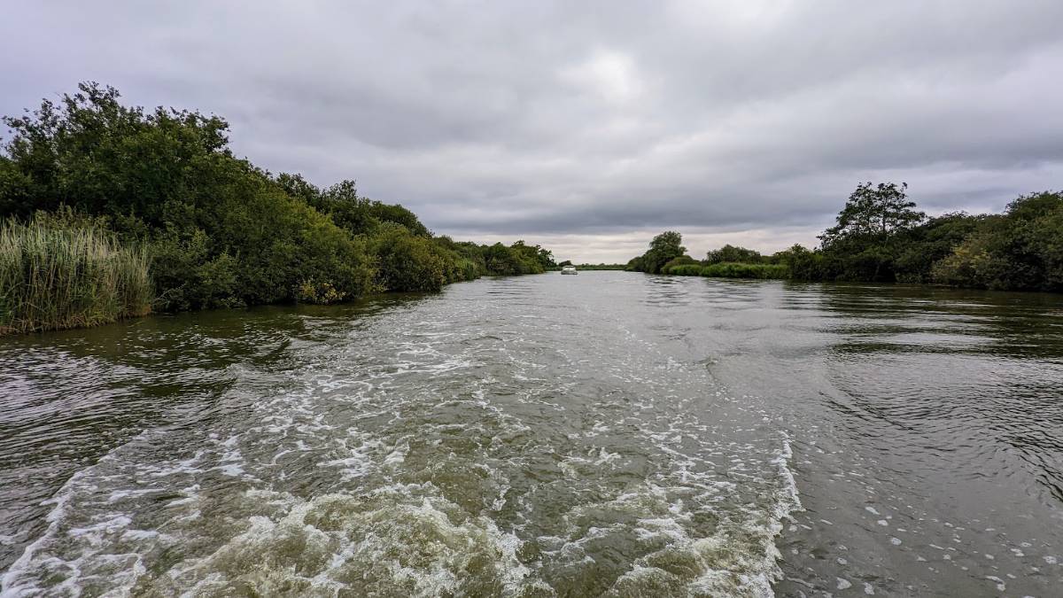 Overcast weather in the Norfolk Broads. Posted by Brian Gaze
