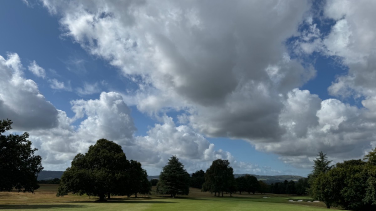 Midhurst, West Sussex, Magnificent early morning at Cowdray Park golf club...