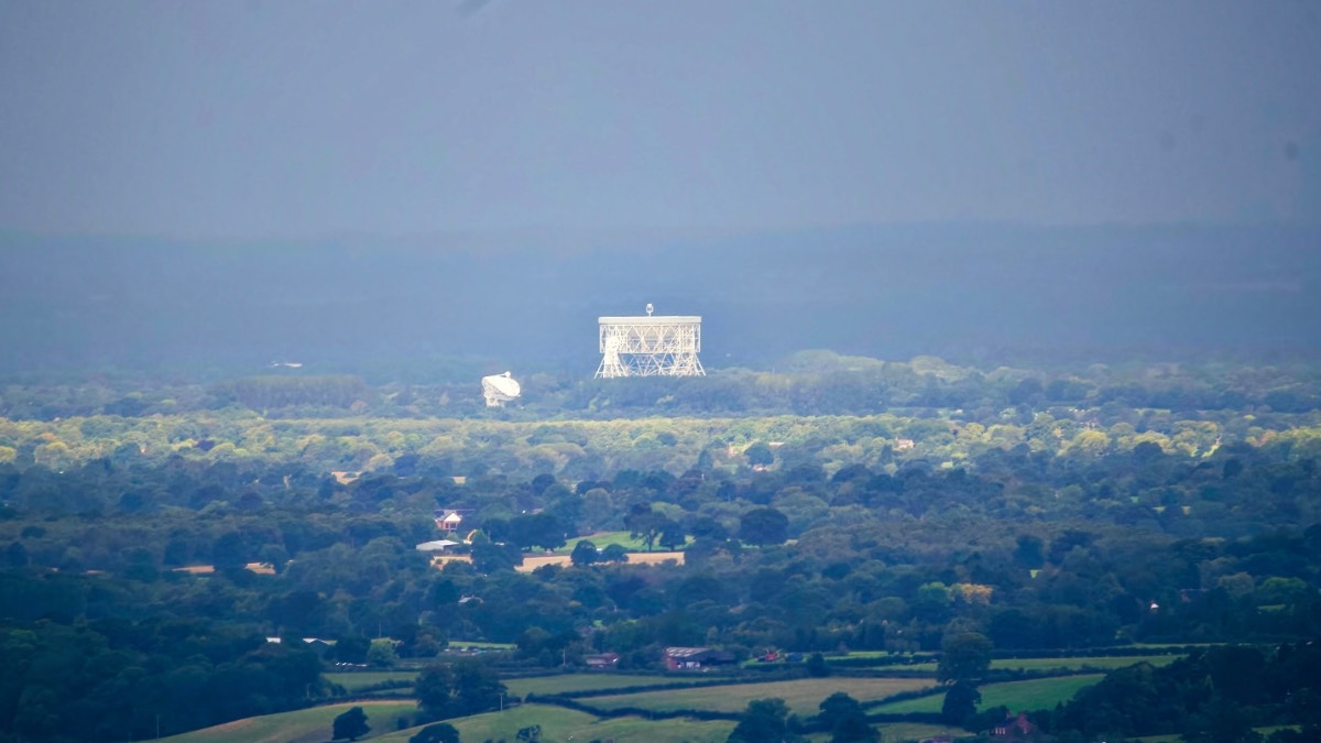 Leek, Staffordshire, jodrell always manages to find the clearer skies.....