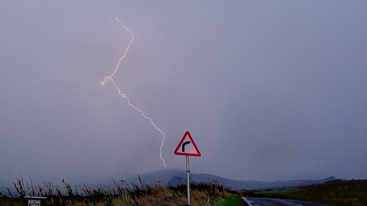Leek, Staffordshire, very stormy afternoon yesterday....