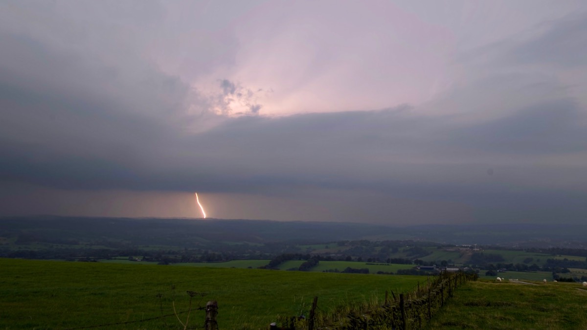 Leek, Staffordshire, Storms yesterday ...