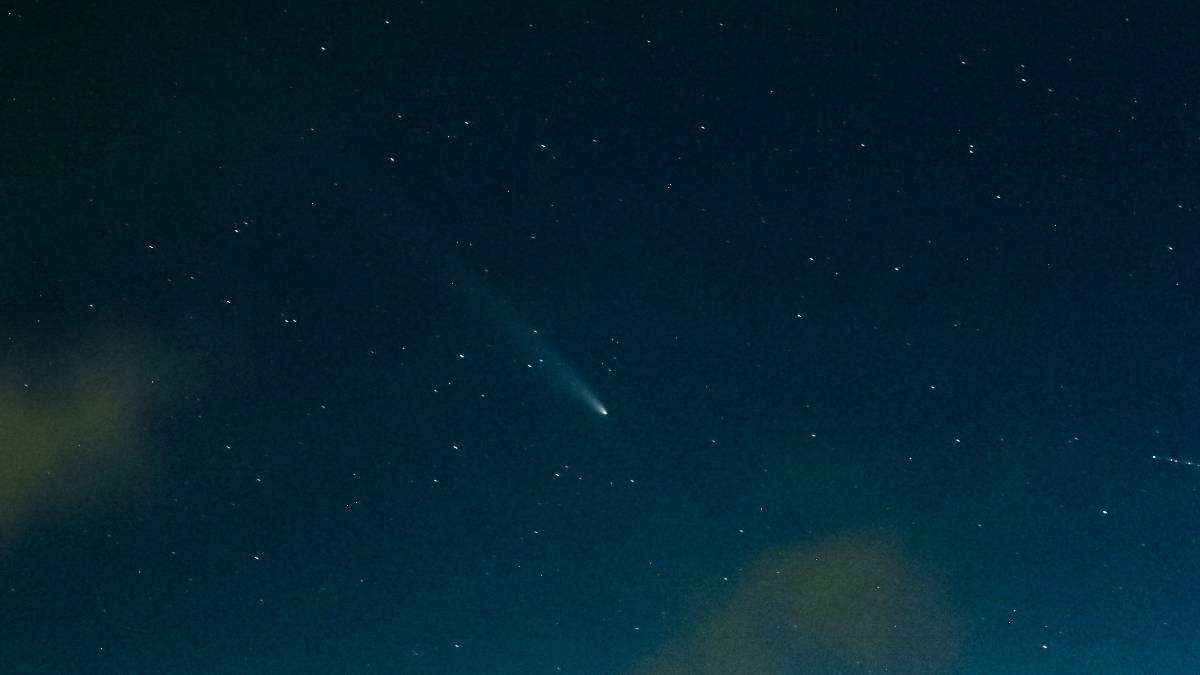 Sheffield, Sth Yorkshire, Comet Tsuchinshan-ATLAS. Single frame shot taken on Hallam Moor, W of Sheff...