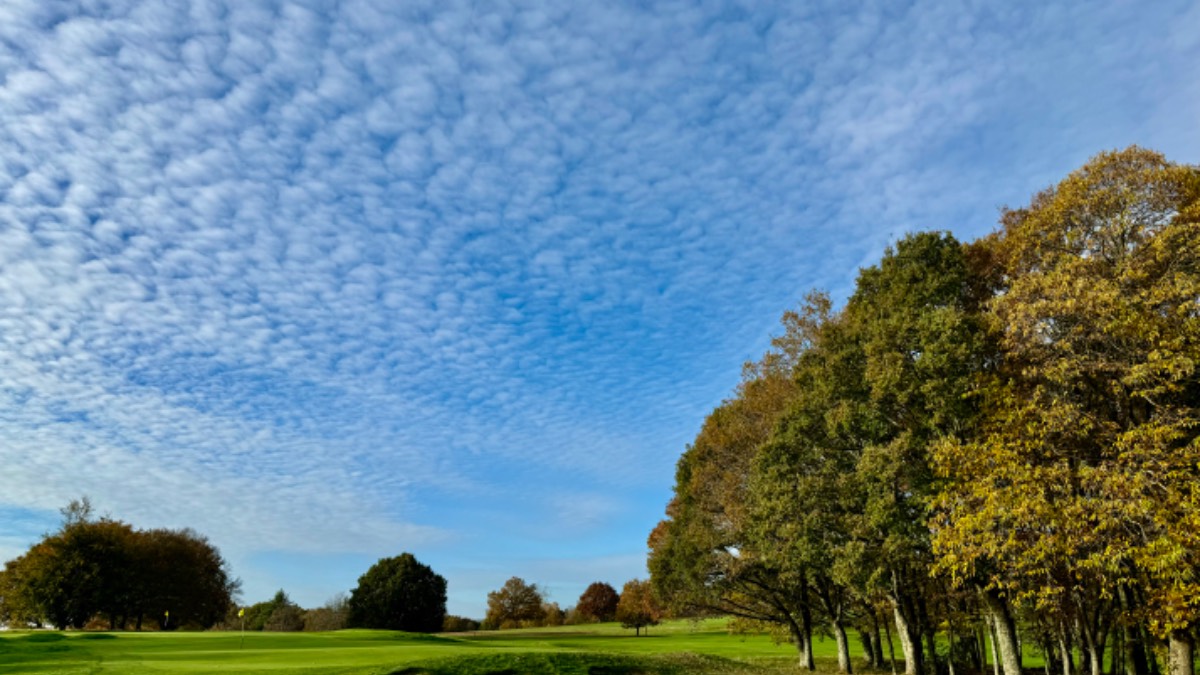 Midhurst, , Superlative late autumn weather at Cowdray Park Golf club...