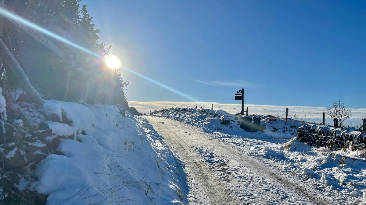 Leek, Staffordshire, More snow and very low temperatures last night on the Staffordshire moors....