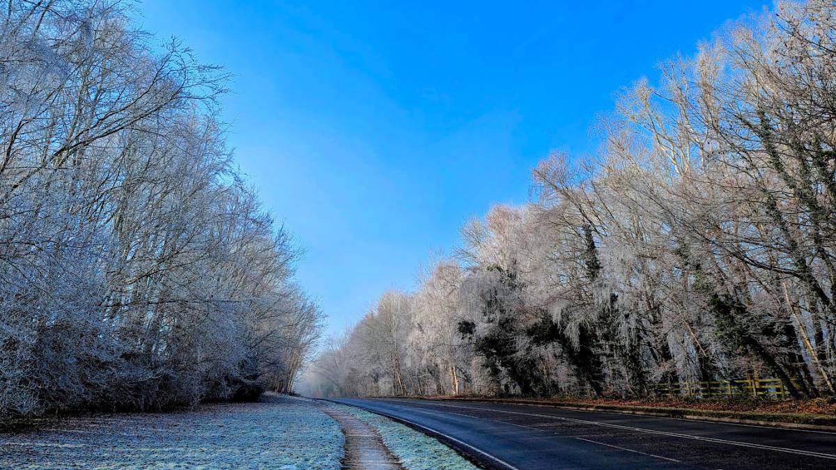 Tring, , Saving its best for last. January 2025 cold spell....