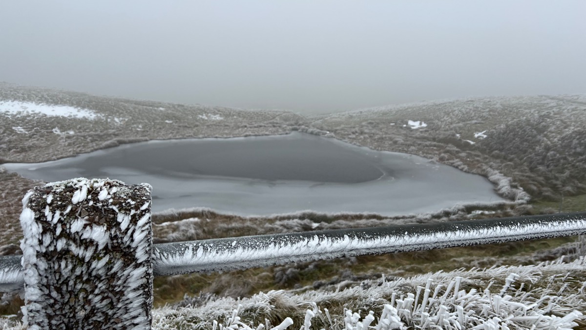 Leek, Staffordshire, Rime on the moorlands ,very cold day....