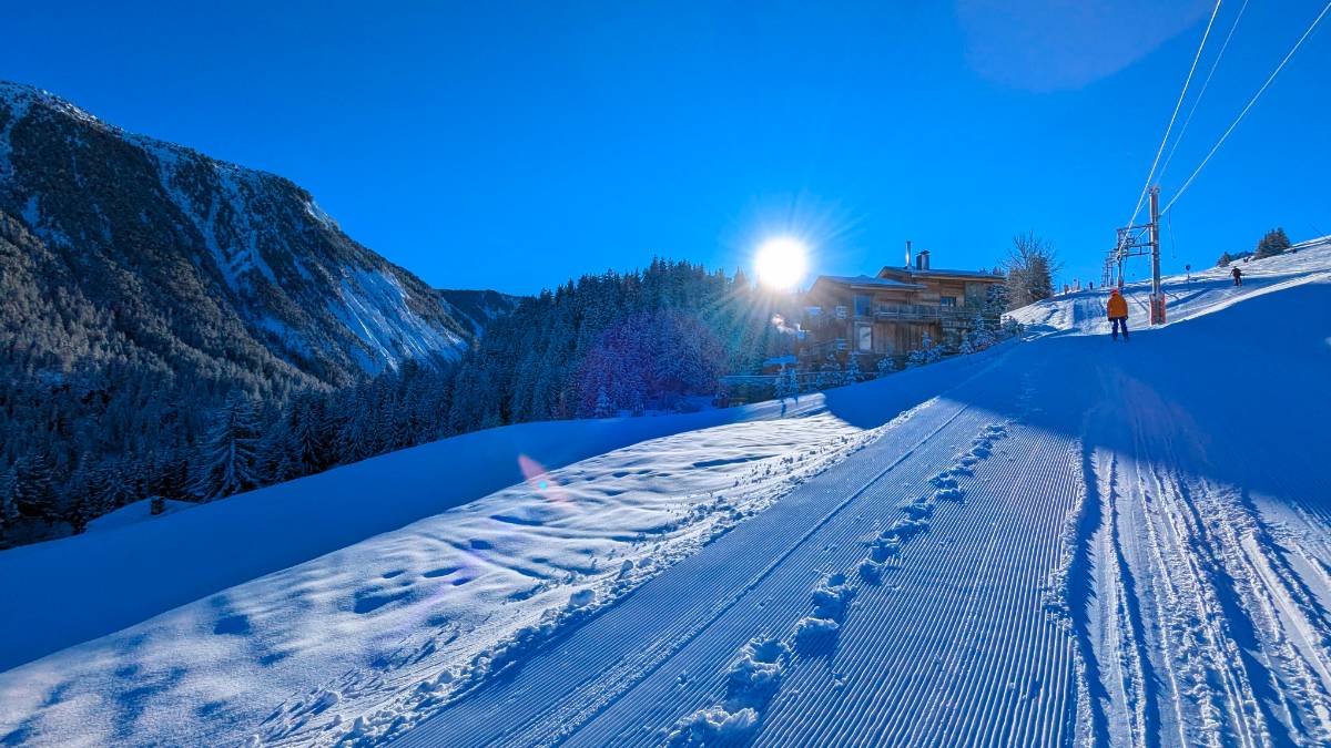 , , Sun and snow in Courchevel 1650...