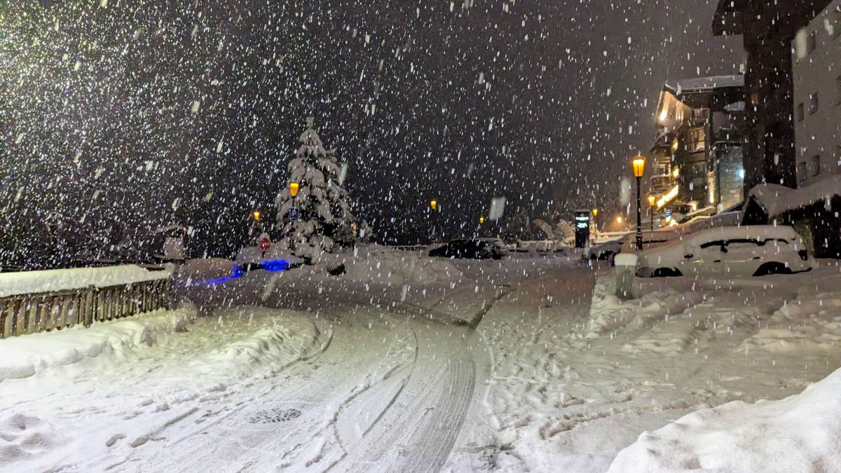 , , The best time of the day for snow to fall...