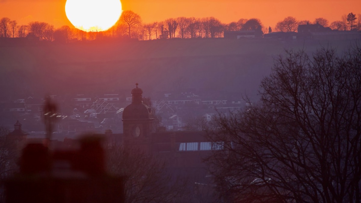 Leek, Staffordshire, Nice end to a lovely sunny february day....