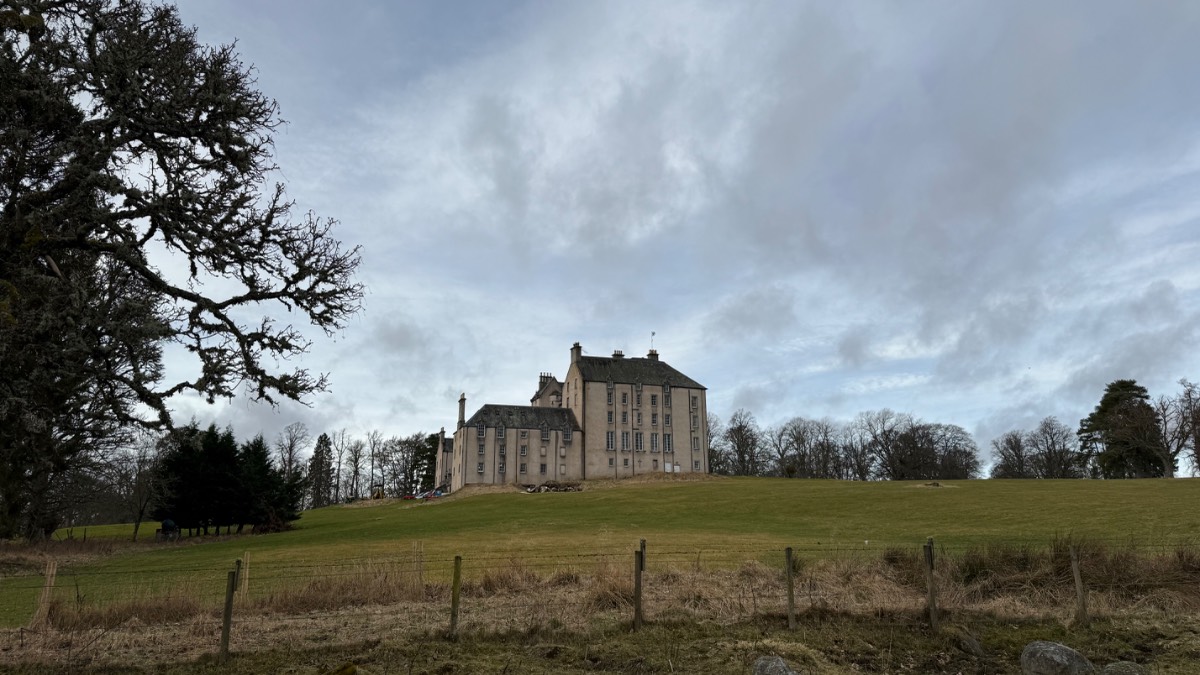 Grantown on Spey, Highlands, No leaves on the trees around Castle Grant yet. (Queen Victoria likened it ...