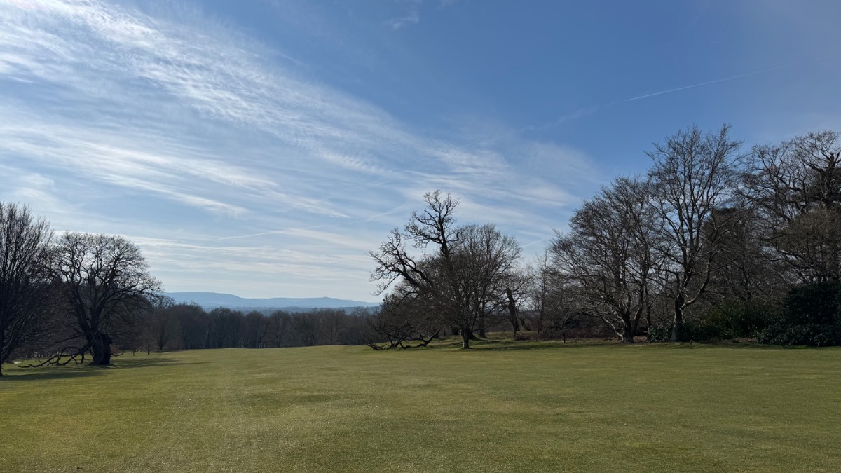 , , So nearly Spring, but winter still lurks. Cowdray Park golf course....