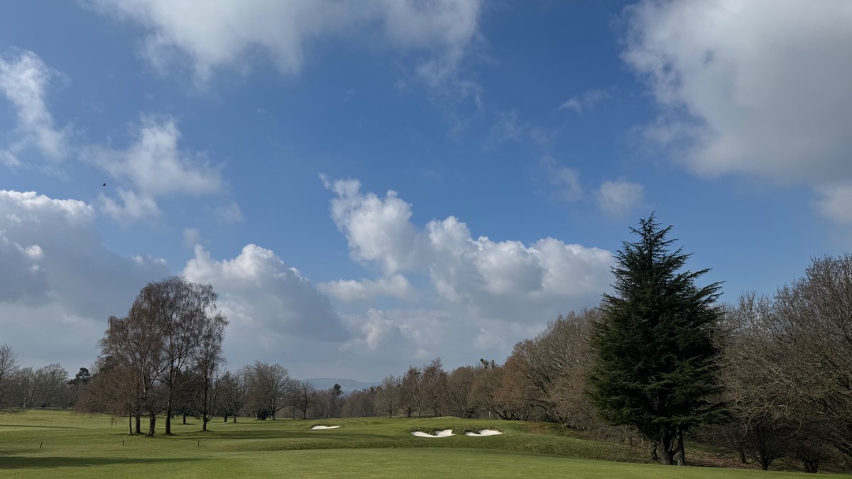 Midhurst, West Sussex, A perfect spring morning at Cowdray Park Golf Club...