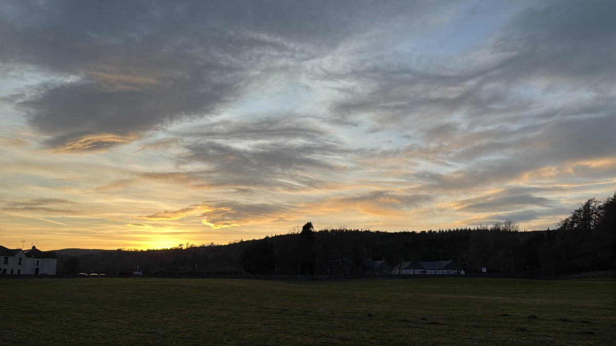 Grantown on Spey, Highlands, Bonny sky last night...