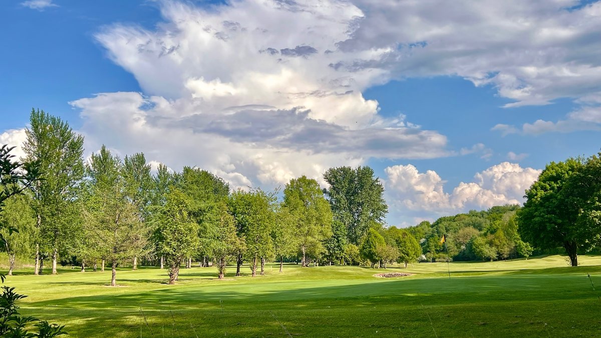 Leek, Staffordshire, Developing thunderstorms around the local golf course today....